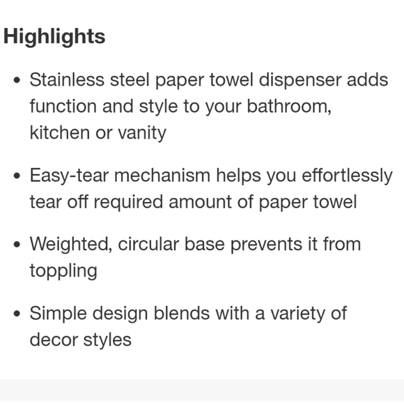 🚫SOLD🚫Threshold▪︎Paper Towel Holder - Picture 6 of 8